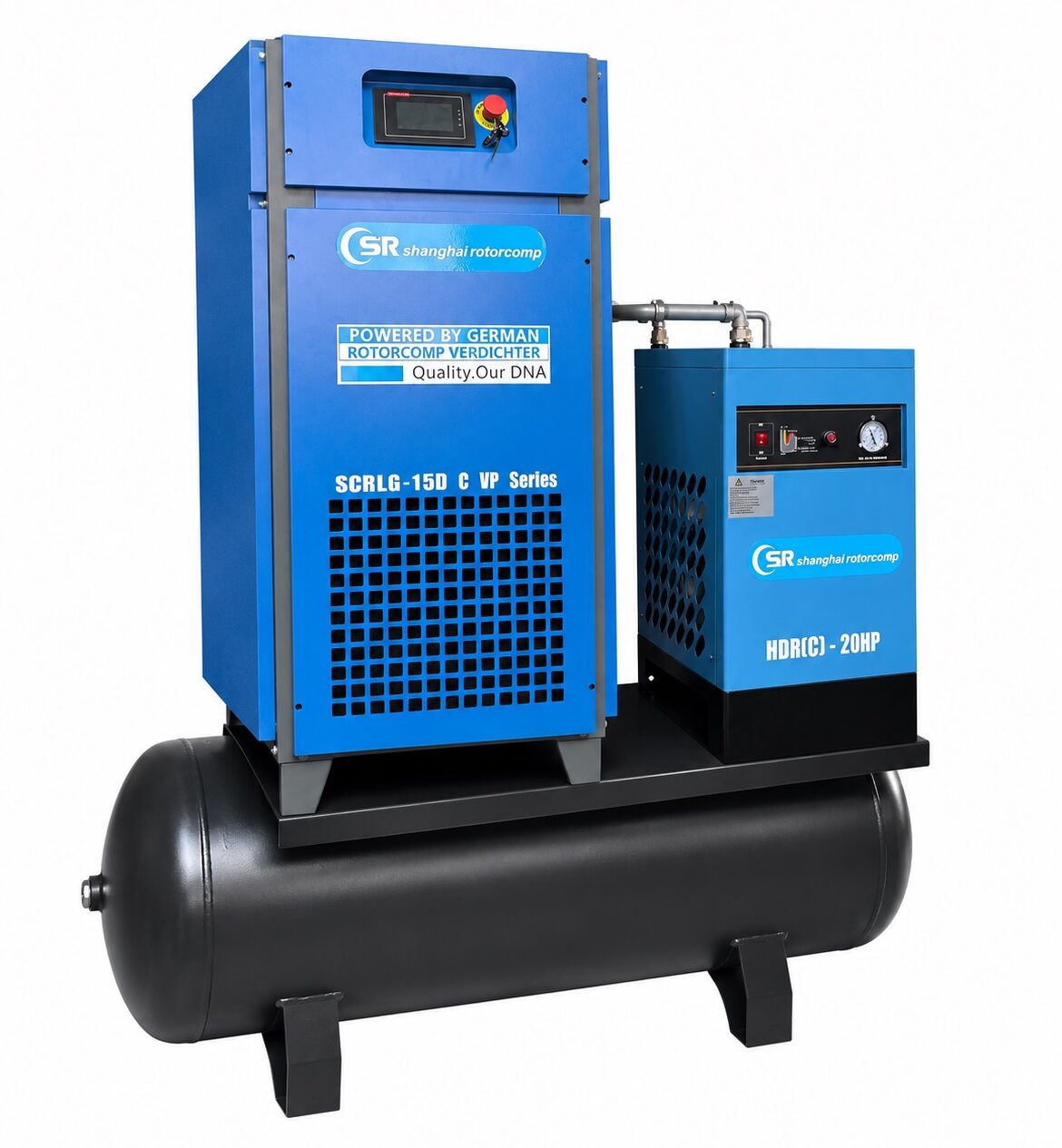 Compresor cu șurub Shanghai Rotorcomp 15kW cu invertor